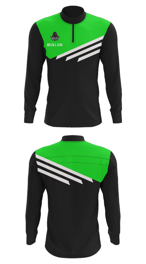 Quarter Zip Jacket, Reckless, Football, Teamtime, Team time, sublimation, custom sports apparel, team uniforms, spirit wear, spiritwear, sports uniforms, custom shirts, team store, custom team store, fundraiser sports, apparel fundraiser