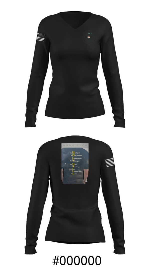 Women's Long Sleeve Vneck Shirt, Holy Grill, , Teamtime, Team time, sublimation, custom sports apparel, team uniforms, spirit wear, spiritwear, sports uniforms, custom shirts, team store, custom team store, fundraiser sports, apparel fundraiser