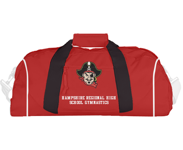 Duffle Bag, Hampshire Regional High School Gymnastics, Spirit Store, Teamtime, Team time, sublimation, custom sports apparel, team uniforms, spirit wear, spiritwear, sports uniforms, custom shirts, team store, custom team store, fundraiser sports, apparel fundraiser