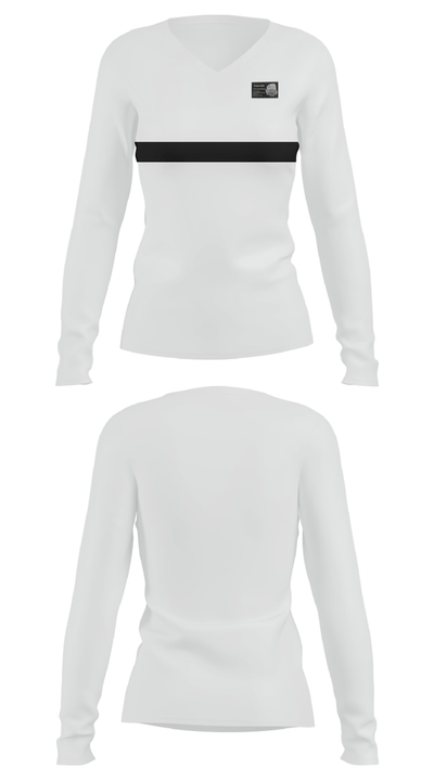 Tapia Tennis courts Resulfacing LLC 90376437 Women's Long Sleeve V-neck Shirt - 24