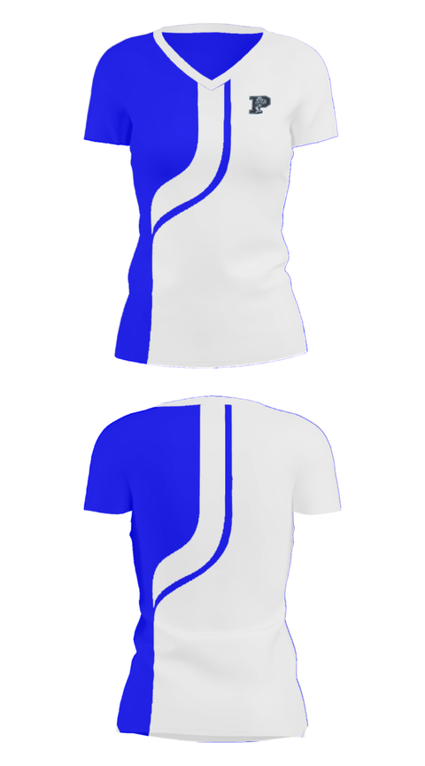 Women's Short Sleeve Vneck Shirt, Princeton Senior High School Basketball, Men's Basketball, Teamtime, Team time, sublimation, custom sports apparel, team uniforms, spirit wear, spiritwear, sports uniforms, custom shirts, team store, custom team store, fundraiser sports, apparel fundraiser