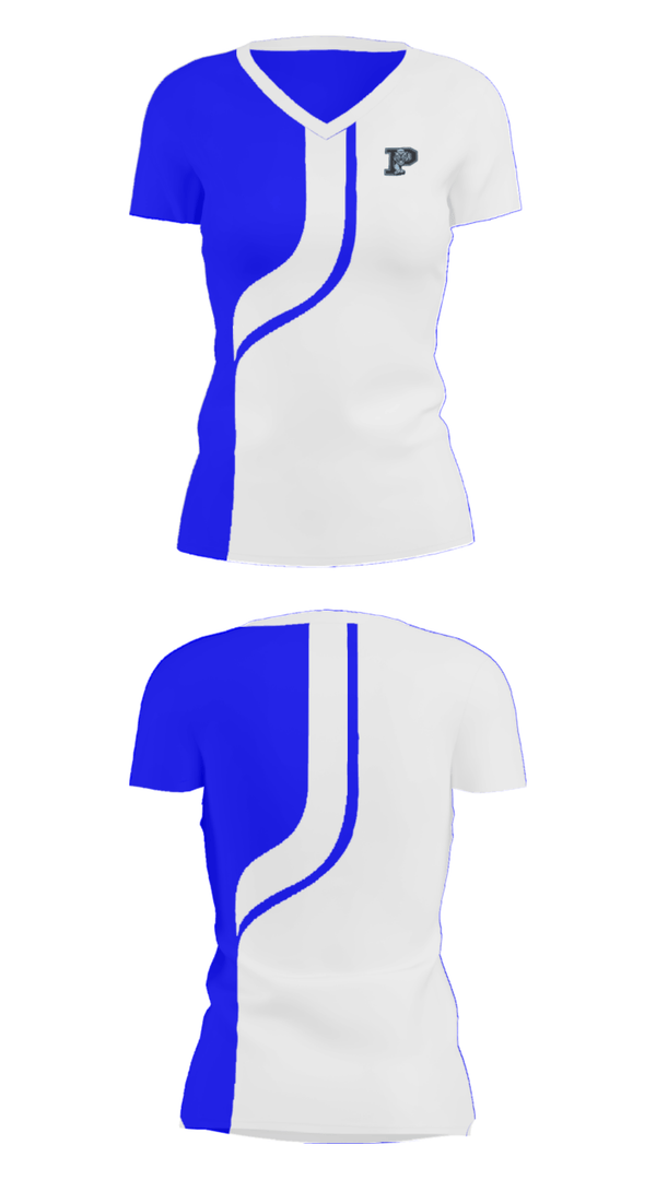 Women's Short Sleeve Vneck Shirt, Princeton Senior High School Basketball, Men's Basketball, Teamtime, Team time, sublimation, custom sports apparel, team uniforms, spirit wear, spiritwear, sports uniforms, custom shirts, team store, custom team store, fundraiser sports, apparel fundraiser