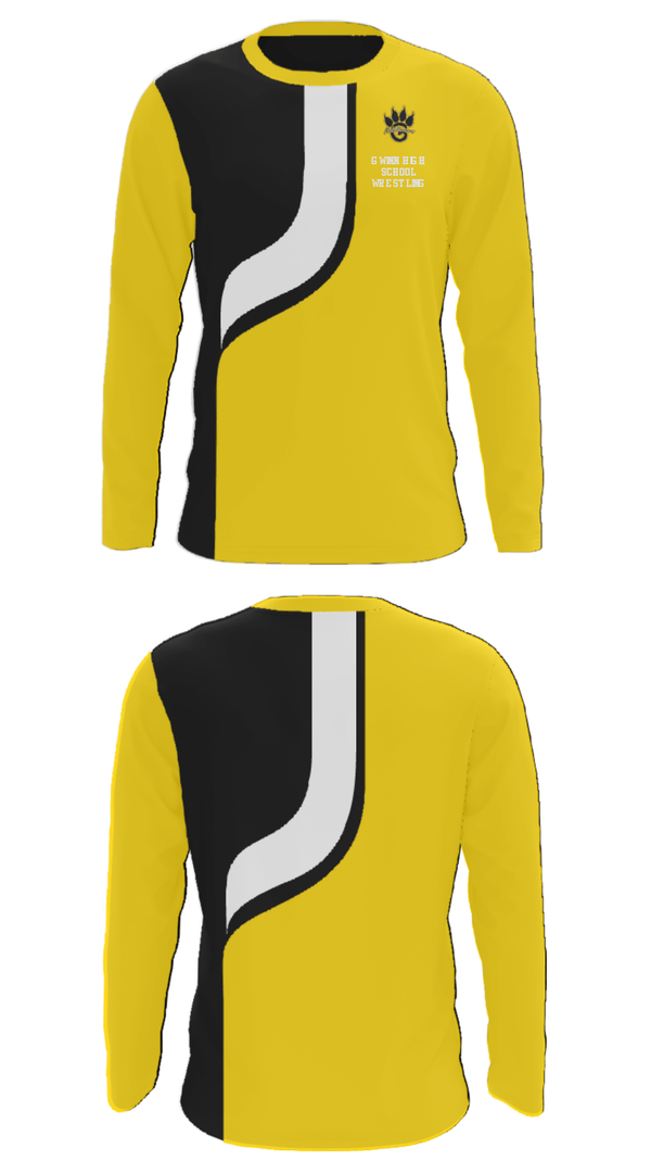Long Sleeve Performance Shirt, Gwinn High School Wrestling, Wrestling, Teamtime, Team time, sublimation, custom sports apparel, team uniforms, spirit wear, spiritwear, sports uniforms, custom shirts, team store, custom team store, fundraiser sports, apparel fundraiser