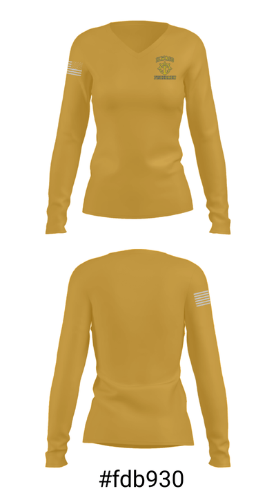 Ilwaco High School Wrestling 7421993 Women's Long Sleeve V-neck Shirt - 20