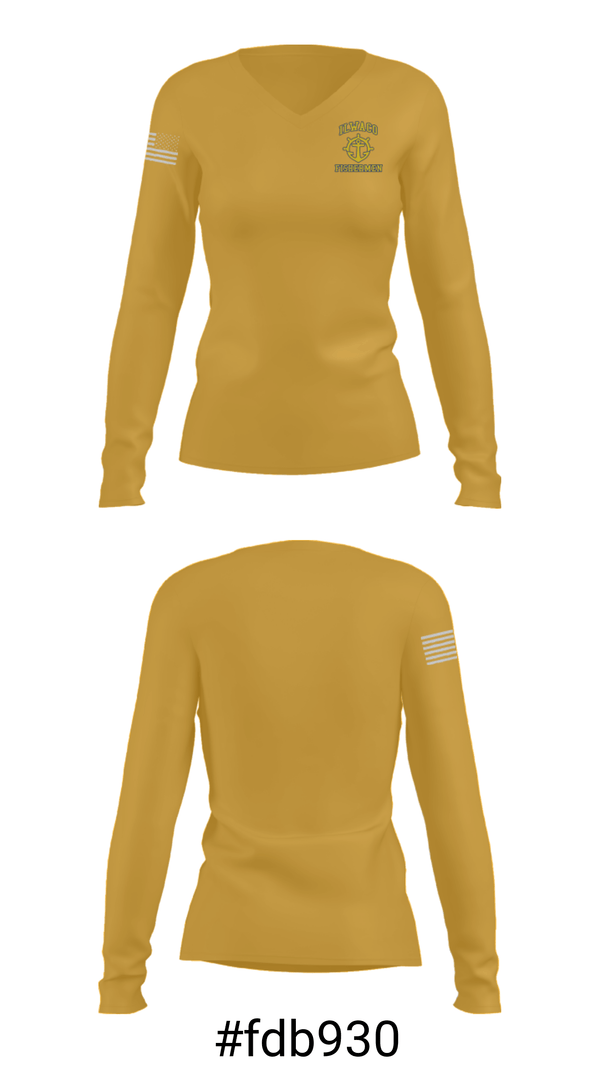 Women's Long Sleeve Vneck Shirt, Ilwaco High School Wrestling, Wrestling, Teamtime, Team time, sublimation, custom sports apparel, team uniforms, spirit wear, spiritwear, sports uniforms, custom shirts, team store, custom team store, fundraiser sports, apparel fundraiser