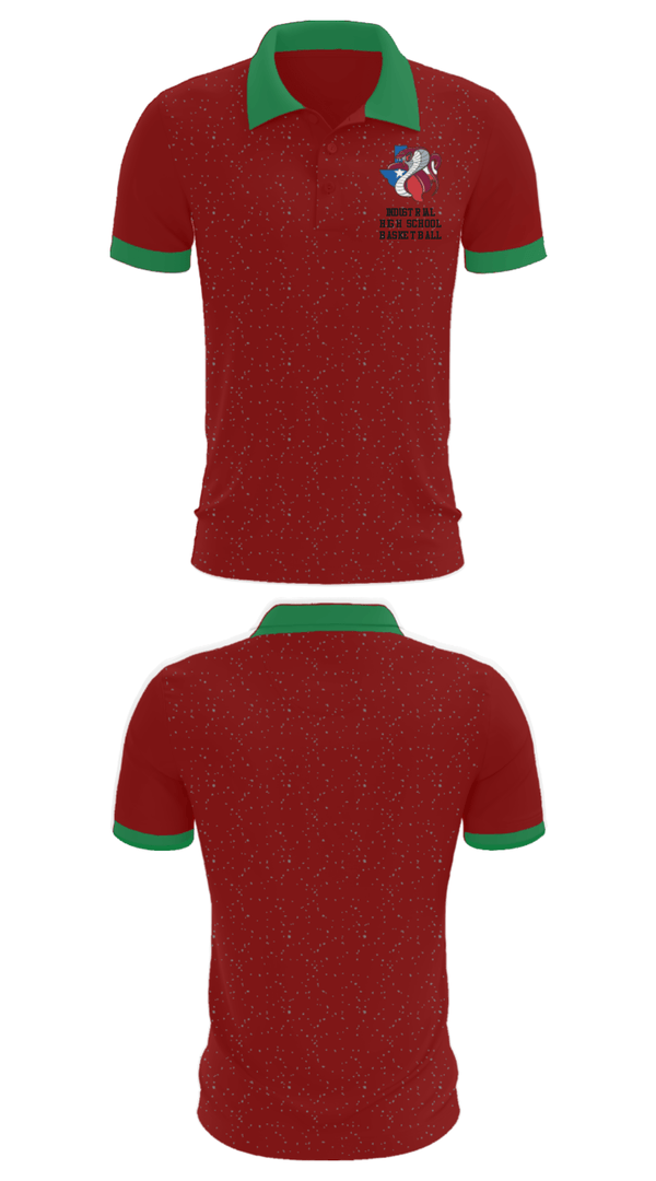 Short Sleeve Performance Polo, Industrial High School Basketball, Women's Basketball, Teamtime, Team time, sublimation, custom sports apparel, team uniforms, spirit wear, spiritwear, sports uniforms, custom shirts, team store, custom team store, fundraiser sports, apparel fundraiser