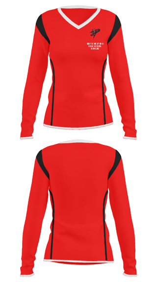 Women's Long Sleeve Vneck Shirt, North Medford High School Bowling, Bowling, Teamtime, Team time, sublimation, custom sports apparel, team uniforms, spirit wear, spiritwear, sports uniforms, custom shirts, team store, custom team store, fundraiser sports, apparel fundraiser