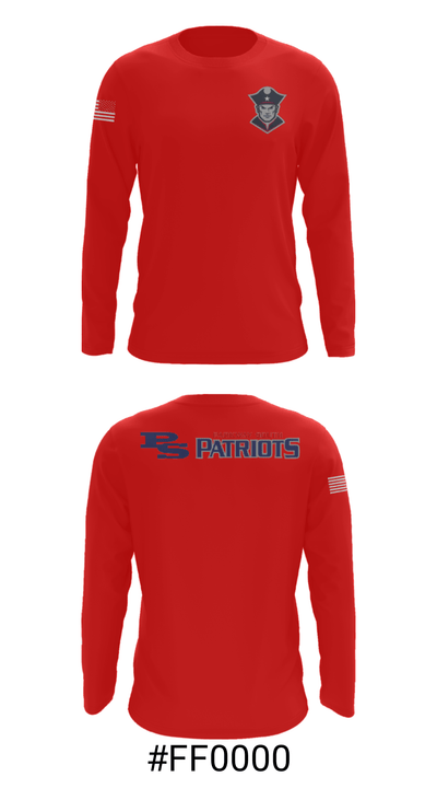 Parkway South High School Wrestling 78198292 Long Sleeve Performance Shirt - 18