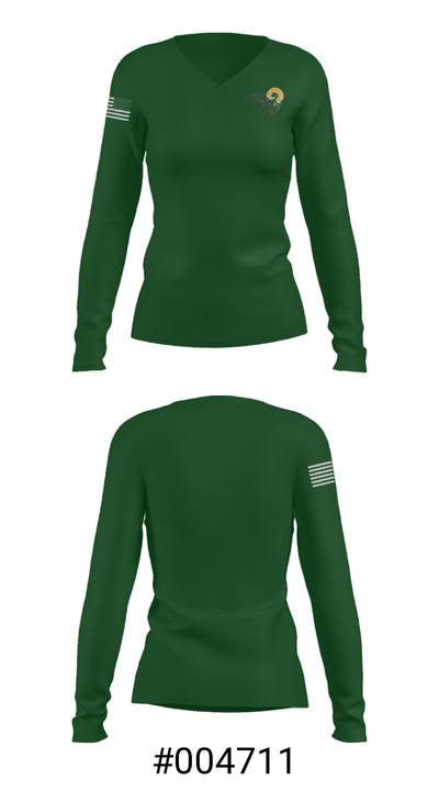 Bay Creek Middle School  Basketball 51634405 Women's Long Sleeve V-neck Shirt - 20