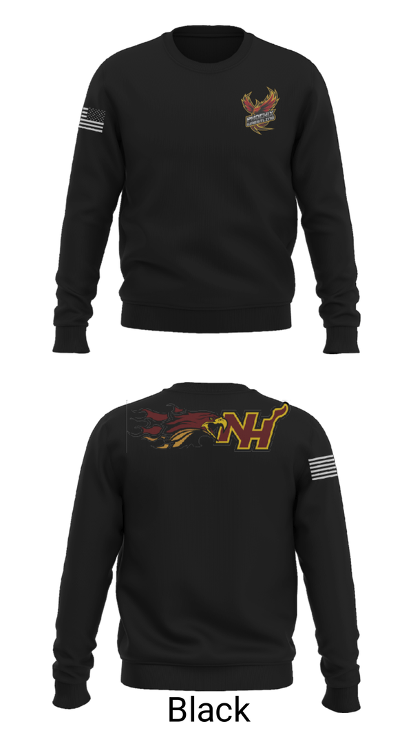 Crew Neck Sweatshirt, New Hampstead Wrestling, Wrestling, Teamtime, Team time, sublimation, custom sports apparel, team uniforms, spirit wear, spiritwear, sports uniforms, custom shirts, team store, custom team store, fundraiser sports, apparel fundraiser