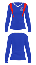 Montgomery County High School Basketball 89785508 Women's Long Sleeve V-neck Shirt - 29