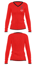 Hugoton Wrestling Club 79272878 Women's Long Sleeve V-neck Shirt - 34