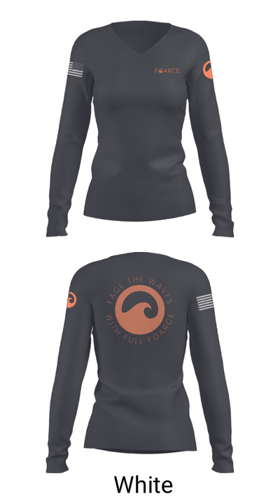 Full Foarce 4418872 Women's Long Sleeve V-neck Shirt - 6