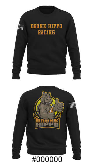 Crew Neck Sweatshirt, Drunk Hippo Racing, , Teamtime, Team time, sublimation, custom sports apparel, team uniforms, spirit wear, spiritwear, sports uniforms, custom shirts, team store, custom team store, fundraiser sports, apparel fundraiser