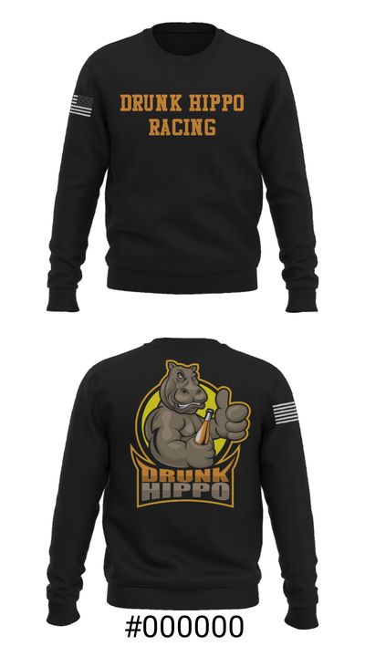 Drunk Hippo Racing 90284790 Crew Neck Sweatshirt - 16