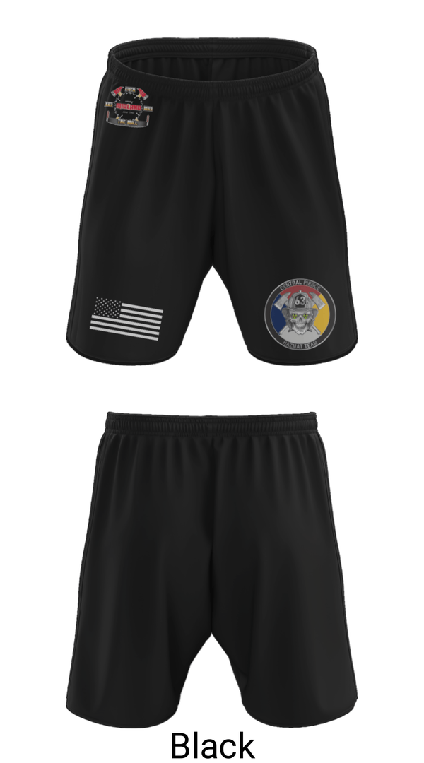 Athletic Shorts With Pockets, Hazmat 63 C, Fire Department, Teamtime, Team time, sublimation, custom sports apparel, team uniforms, spirit wear, spiritwear, sports uniforms, custom shirts, team store, custom team store, fundraiser sports, apparel fundraiser