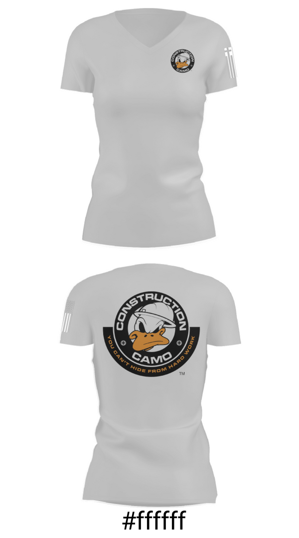 Women's Short Sleeve Vneck Shirt, Construction Camo, , Teamtime, Team time, sublimation, custom sports apparel, team uniforms, spirit wear, spiritwear, sports uniforms, custom shirts, team store, custom team store, fundraiser sports, apparel fundraiser
