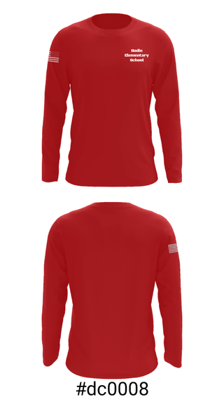 Long Sleeve Performance Shirt, Badin Elementary School, Spirit Store, Teamtime, Team time, sublimation, custom sports apparel, team uniforms, spirit wear, spiritwear, sports uniforms, custom shirts, team store, custom team store, fundraiser sports, apparel fundraiser