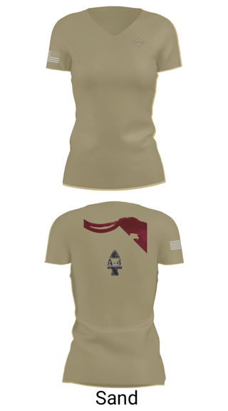 Women's Short Sleeve Vneck Shirt, , Army, Teamtime, Team time, sublimation, custom sports apparel, team uniforms, spirit wear, spiritwear, sports uniforms, custom shirts, team store, custom team store, fundraiser sports, apparel fundraiser