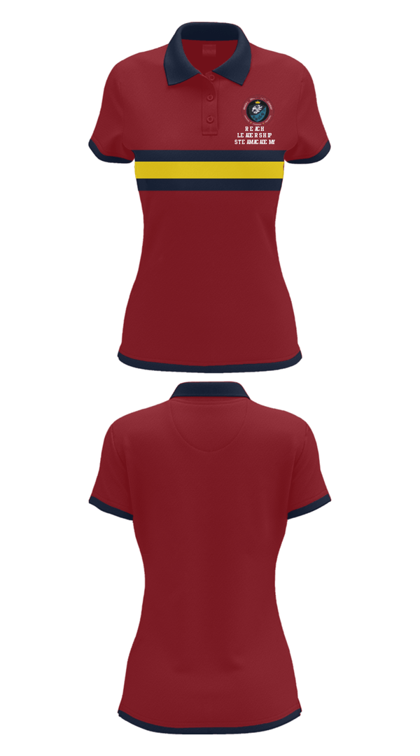 Short Sleeve Performance Polo, Reach Leadership Steam Academy, Spirit Store, Teamtime, Team time, sublimation, custom sports apparel, team uniforms, spirit wear, spiritwear, sports uniforms, custom shirts, team store, custom team store, fundraiser sports, apparel fundraiser