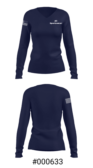 Women's Long Sleeve Vneck Shirt, All Sportswear, Spirit Store, Teamtime, Team time, sublimation, custom sports apparel, team uniforms, spirit wear, spiritwear, sports uniforms, custom shirts, team store, custom team store, fundraiser sports, apparel fundraiser