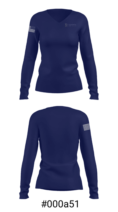 Blessed Virgin Mary School 84924261 Women's Long Sleeve V-neck Shirt - 20