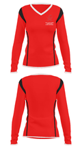 West Point-Beemer Senior High School Wrestling 73200484 Women's Long Sleeve V-neck Shirt - 35