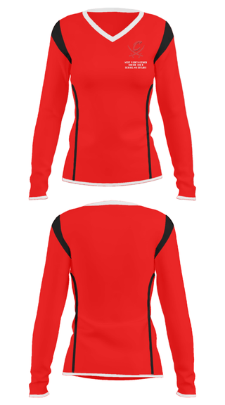 Women's Long Sleeve Vneck Shirt, West Point-Beemer Senior High School Wrestling, Wrestling, Teamtime, Team time, sublimation, custom sports apparel, team uniforms, spirit wear, spiritwear, sports uniforms, custom shirts, team store, custom team store, fundraiser sports, apparel fundraiser
