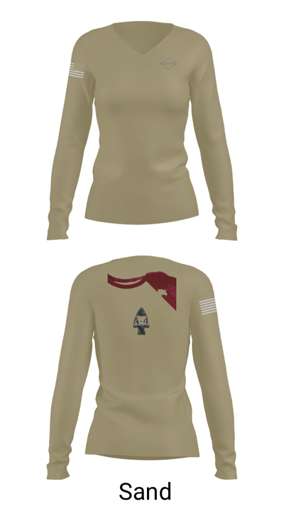 Apaches 52214957 Women's Long Sleeve V-neck Shirt - 47