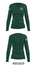 Monrovia Middle School 78493144 Women's Long Sleeve V-neck Shirt - 20