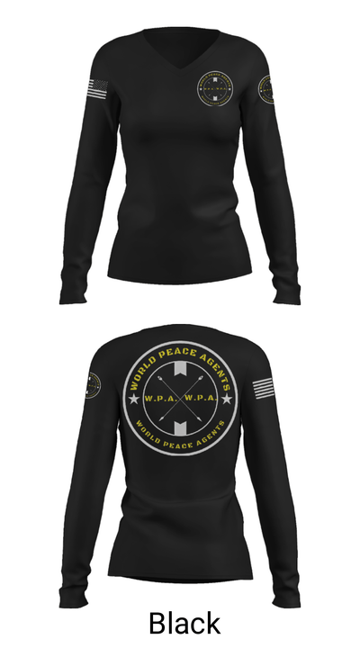 WPA 1st Infantry 46853550 Women's Long Sleeve V-neck Shirt - 23