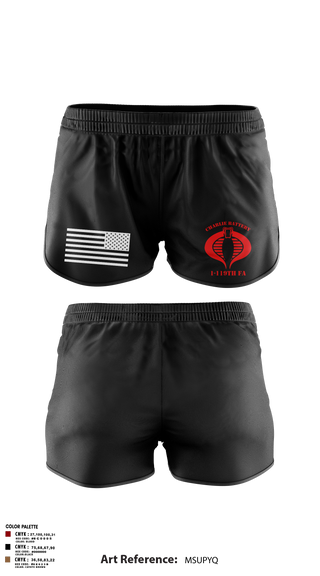Ranger Panties, Charlie Battery, 1-119th FA, , Teamtime, Team time, sublimation, custom sports apparel, team uniforms, spirit wear, spiritwear, sports uniforms, custom shirts, team store, custom team store, fundraiser sports, apparel fundraiser
