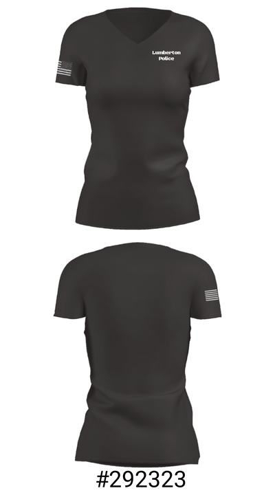 Lumberton Police 44355241 Women's Short Sleeve V-neck Shirt - 4