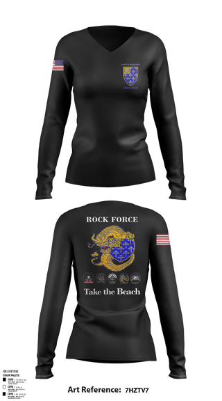 Women's Long Sleeve Vneck Shirt, 3rd Battalion, 34th Infantry Regiment, Army, Teamtime, Team time, sublimation, custom sports apparel, team uniforms, spirit wear, spiritwear, sports uniforms, custom shirts, team store, custom team store, fundraiser sports, apparel fundraiser