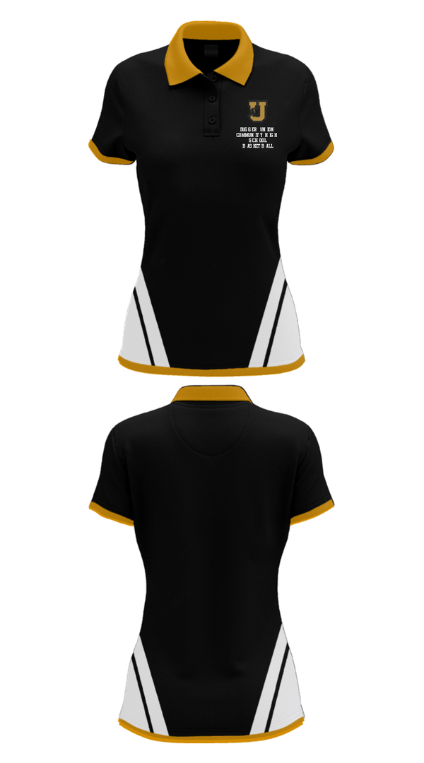 Women's Short Sleeve Performance Polo, Dugger Union Community High School Basketball, Men's Basketball, Teamtime, Team time, sublimation, custom sports apparel, team uniforms, spirit wear, spiritwear, sports uniforms, custom shirts, team store, custom team store, fundraiser sports, apparel fundraiser