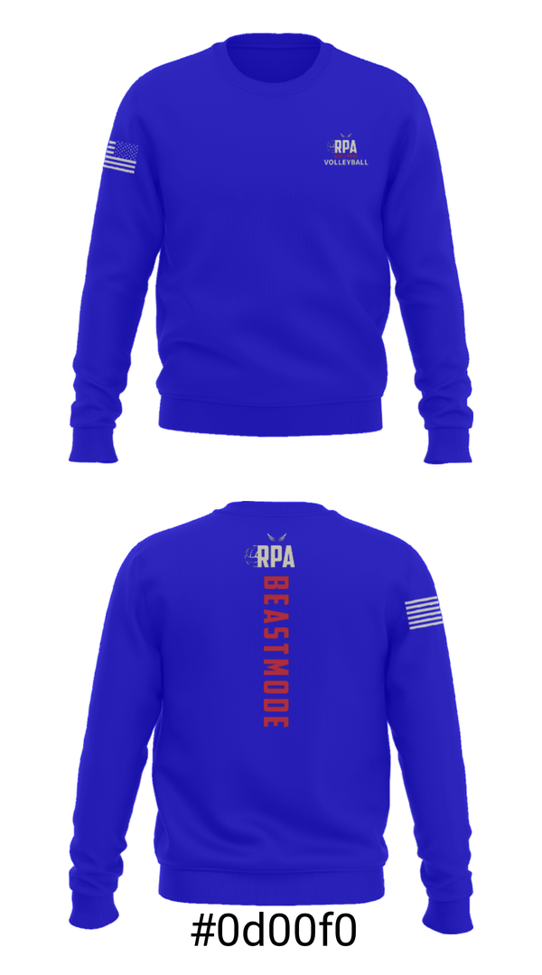 Crew Neck Sweatshirt, RISE, Women's Volleyball, Teamtime, Team time, sublimation, custom sports apparel, team uniforms, spirit wear, spiritwear, sports uniforms, custom shirts, team store, custom team store, fundraiser sports, apparel fundraiser