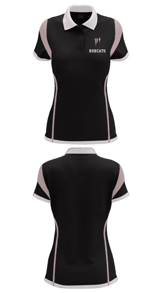 Women's Short Sleeve Performance Polo, Bobcats, Cross Country, Teamtime, Team time, sublimation, custom sports apparel, team uniforms, spirit wear, spiritwear, sports uniforms, custom shirts, team store, custom team store, fundraiser sports, apparel fundraiser