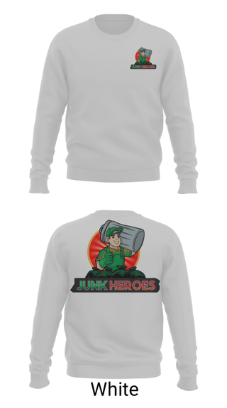 Crew Neck Sweatshirt, Junk Heroes, , Teamtime, Team time, sublimation, custom sports apparel, team uniforms, spirit wear, spiritwear, sports uniforms, custom shirts, team store, custom team store, fundraiser sports, apparel fundraiser