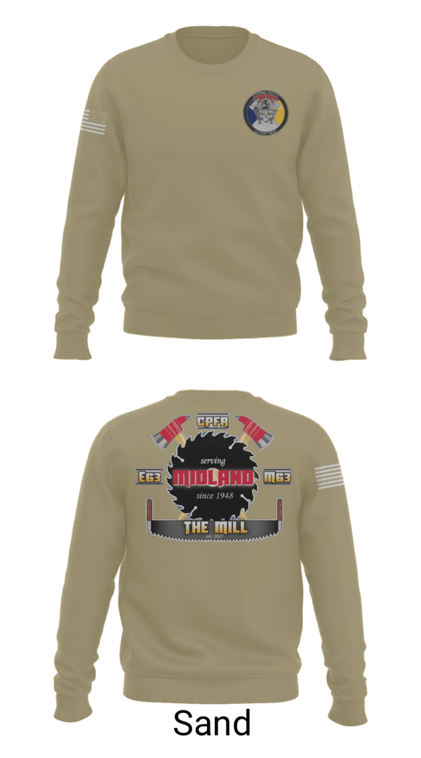 Crew Neck Sweatshirt, Hazmat 63 C, Fire Department, Teamtime, Team time, sublimation, custom sports apparel, team uniforms, spirit wear, spiritwear, sports uniforms, custom shirts, team store, custom team store, fundraiser sports, apparel fundraiser