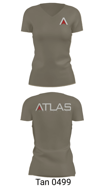 ATLAS 52779746 Women's Short Sleeve V-neck Shirt - 36
