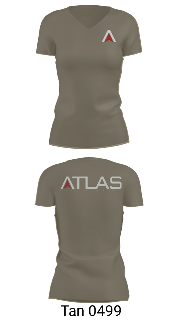 Women's Short Sleeve Vneck Shirt, , Army, Teamtime, Team time, sublimation, custom sports apparel, team uniforms, spirit wear, spiritwear, sports uniforms, custom shirts, team store, custom team store, fundraiser sports, apparel fundraiser