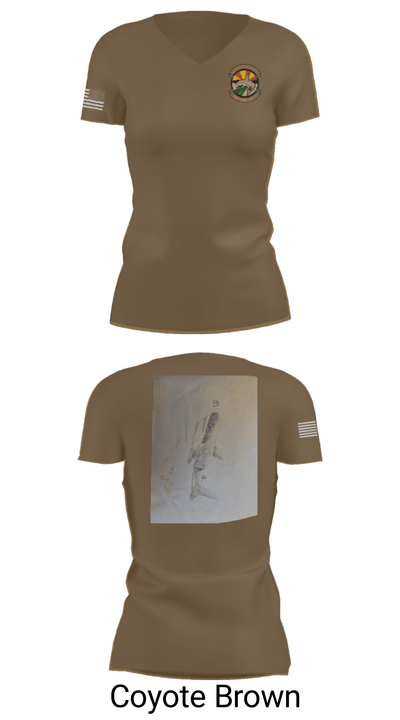 Utilities Platoon 19419803 Women's Short Sleeve V-neck Shirt - 12