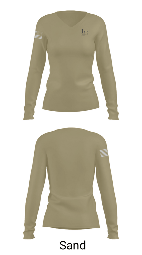 Women's Long Sleeve Vneck Shirt, Casa de Dios, Police, Teamtime, Team time, sublimation, custom sports apparel, team uniforms, spirit wear, spiritwear, sports uniforms, custom shirts, team store, custom team store, fundraiser sports, apparel fundraiser