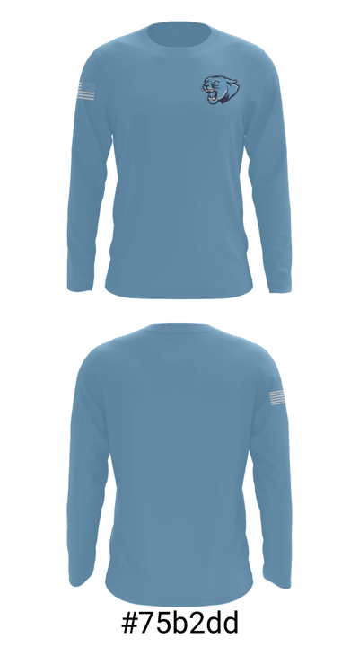 Crow High School 30609715 Long Sleeve Performance Shirt - 18