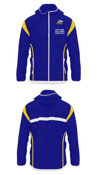 Windbreaker, Rocky Mount High School Basketball, Men's Basketball, Teamtime, Team time, sublimation, custom sports apparel, team uniforms, spirit wear, spiritwear, sports uniforms, custom shirts, team store, custom team store, fundraiser sports, apparel fundraiser