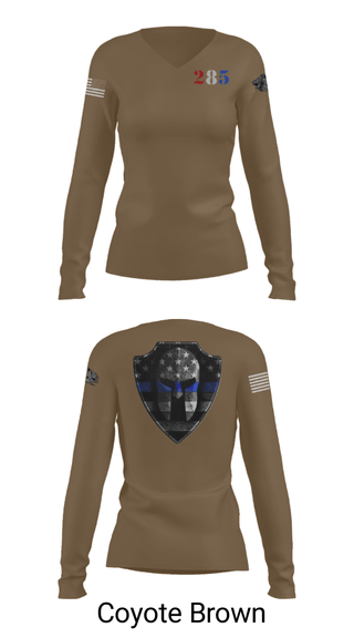 Women's Long Sleeve Vneck Shirt, , Police, Teamtime, Team time, sublimation, custom sports apparel, team uniforms, spirit wear, spiritwear, sports uniforms, custom shirts, team store, custom team store, fundraiser sports, apparel fundraiser
