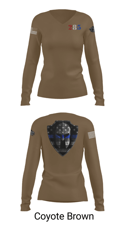 285 48466667 Women's Long Sleeve V-neck Shirt - 15