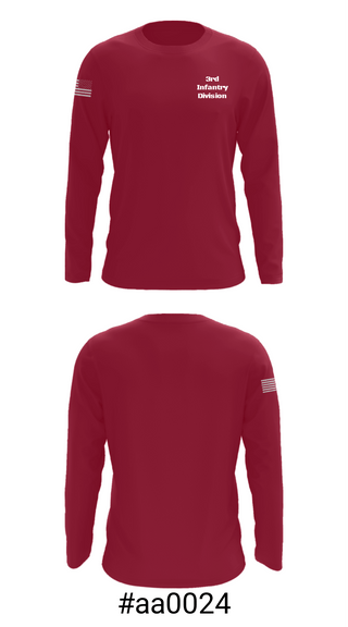 Long Sleeve Performance Shirt, 3rd Infantry Division, , Teamtime, Team time, sublimation, custom sports apparel, team uniforms, spirit wear, spiritwear, sports uniforms, custom shirts, team store, custom team store, fundraiser sports, apparel fundraiser