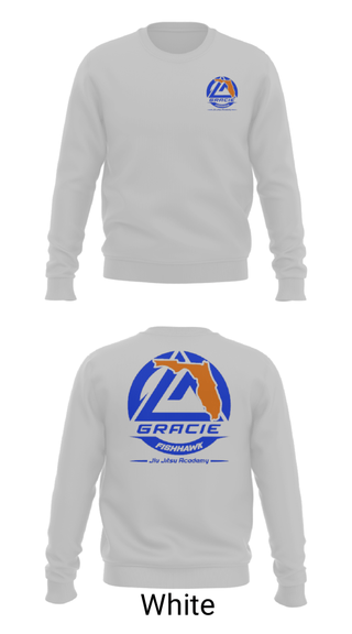 Crew Neck Sweatshirt, Gracie Fishhawk, Wrestling, Teamtime, Team time, sublimation, custom sports apparel, team uniforms, spirit wear, spiritwear, sports uniforms, custom shirts, team store, custom team store, fundraiser sports, apparel fundraiser