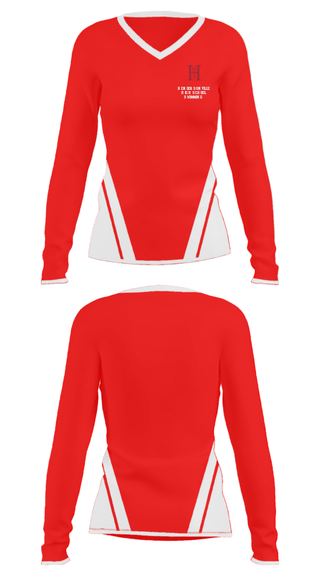 Women's Long Sleeve Vneck Shirt, Hendersonville High School Swimming, Swimming, Teamtime, Team time, sublimation, custom sports apparel, team uniforms, spirit wear, spiritwear, sports uniforms, custom shirts, team store, custom team store, fundraiser sports, apparel fundraiser